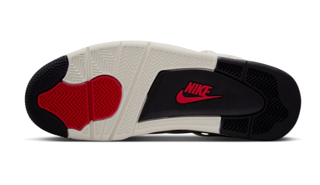 Air Jordan 4 Retro - White, Black & Red