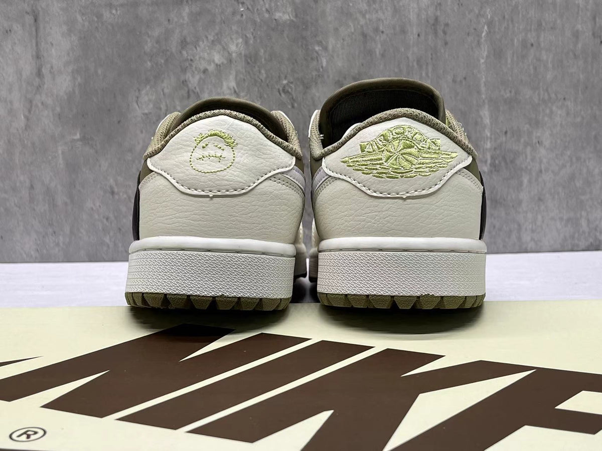 Air Jordan 1 Low Golf Olive & Off-White Shoes