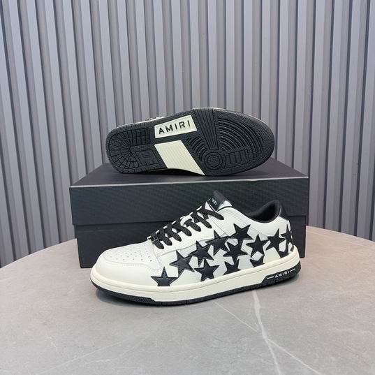 AMIRI Star Detail Low-Top Sneakers – White & Black