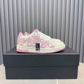 AMIRI Star Detail Low-Top Sneakers – White & Pink