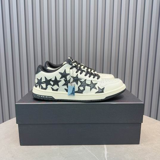 AMIRI Star Detail Low-Top Sneakers – White & Black