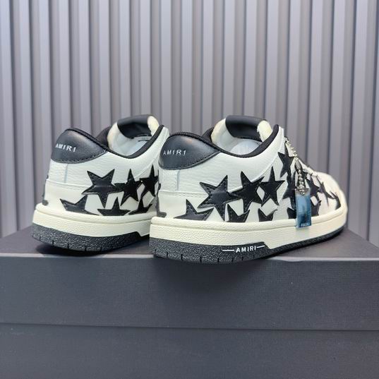 AMIRI Star Detail Low-Top Sneakers – White & Black