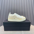 AMIRI Gold-Tone Star Low-Top Sneakers – White & Cream