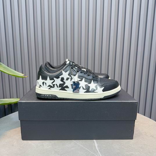 AMIRI Star Detail Low-Top Sneakers – Black & White