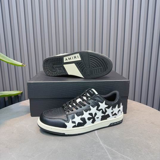 AMIRI Star Detail Low-Top Sneakers – Black & White