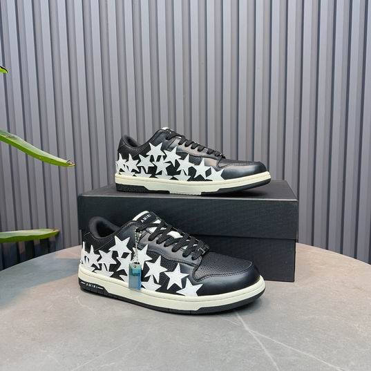 AMIRI White Star Low-Top Sneakers – Black & White