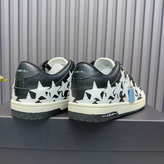 AMIRI White Star Low-Top Sneakers – Black & White
