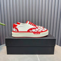 AMIRI Star Detail Low-Top Sneakers – Red & White
