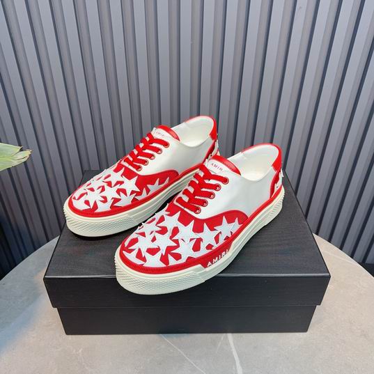 AMIRI Star Detail Low-Top Sneakers – Red & White