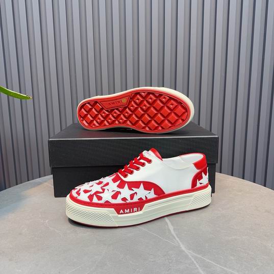 AMIRI Star Detail Low-Top Sneakers – Red & White