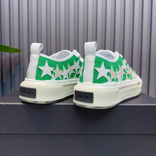 AMIRI Star Detail Low-Top Sneakers – Green & White