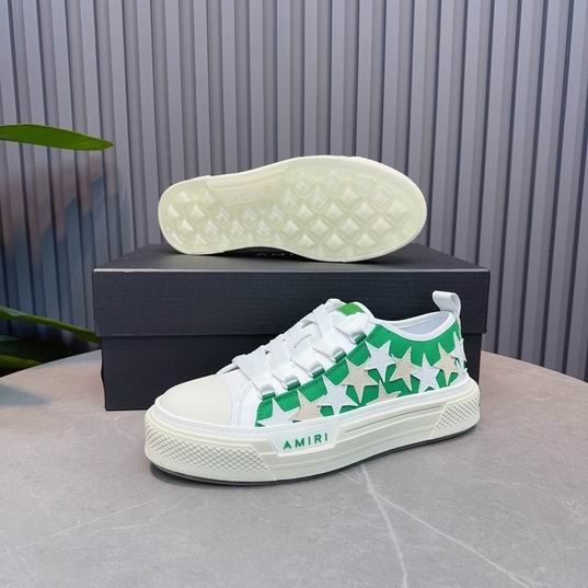 AMIRI Star Detail Low-Top Sneakers – Green & White