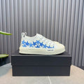 AMIRI Blue Star Low-Top Sneakers – White & Cream