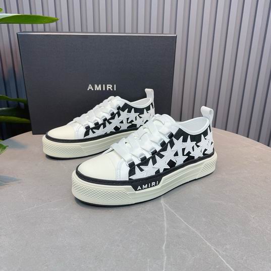 AMIRI White Star Low-Top Sneakers – Black & White