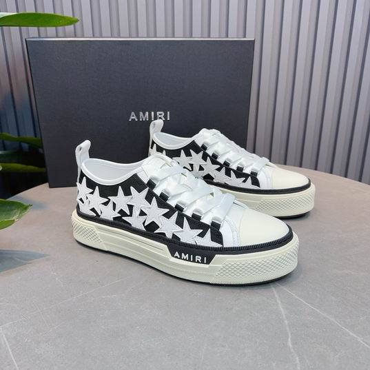 AMIRI White Star Low-Top Sneakers – Black & White
