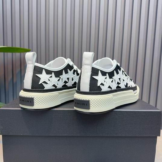 AMIRI Star Detail Low-Top Sneakers – Black & White