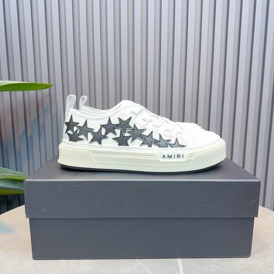 AMIRI Black Star Low-Top Sneakers – White & Black