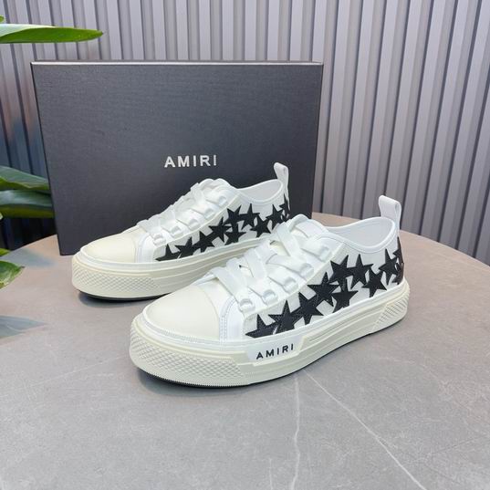AMIRI Black Star Low-Top Sneakers – White & Black