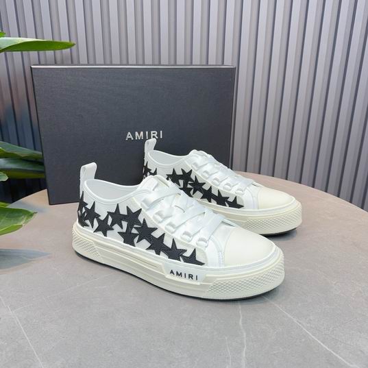 AMIRI Black Star Low-Top Sneakers – White & Black