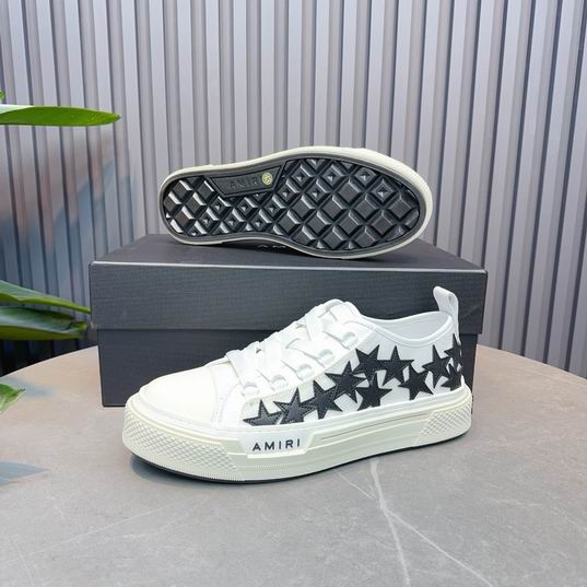 AMIRI Black Star Low-Top Sneakers – White & Black