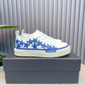 AMIRI Blue Star Low-Top Sneakers – White & Cream