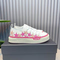 AMIRI Pink Star Low-Top Sneakers – White & Cream