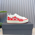 AMIRI Red Star Low-Top Sneakers – White & Red Sole