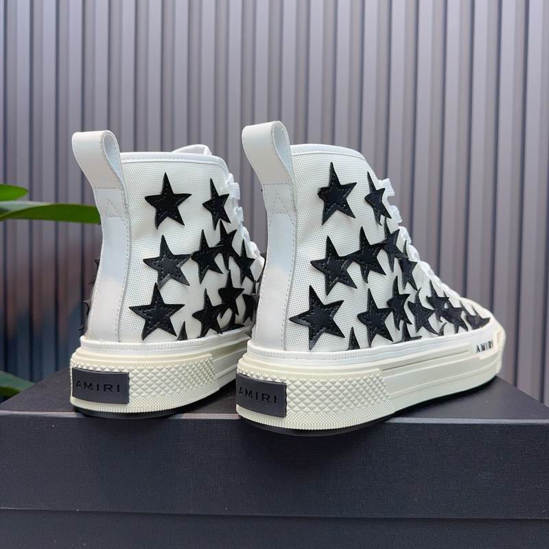 AMIRI Star White High-Top Sneakers