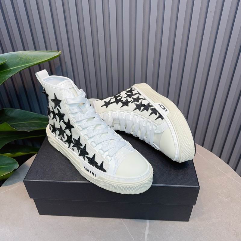 AMIRI Star White High-Top Sneakers