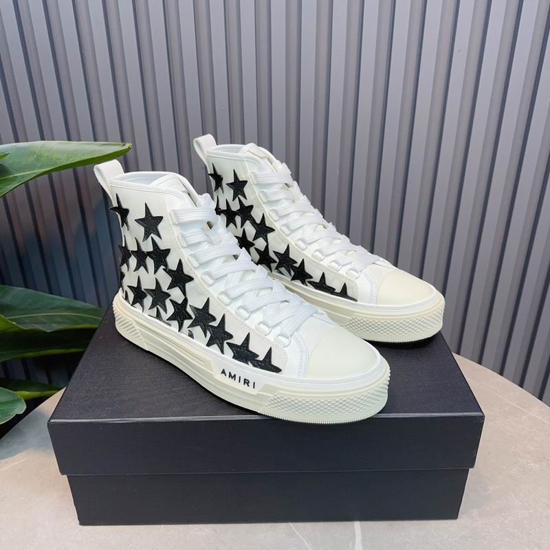 AMIRI Star White High-Top Sneakers