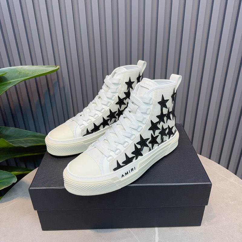 AMIRI Star White High-Top Sneakers