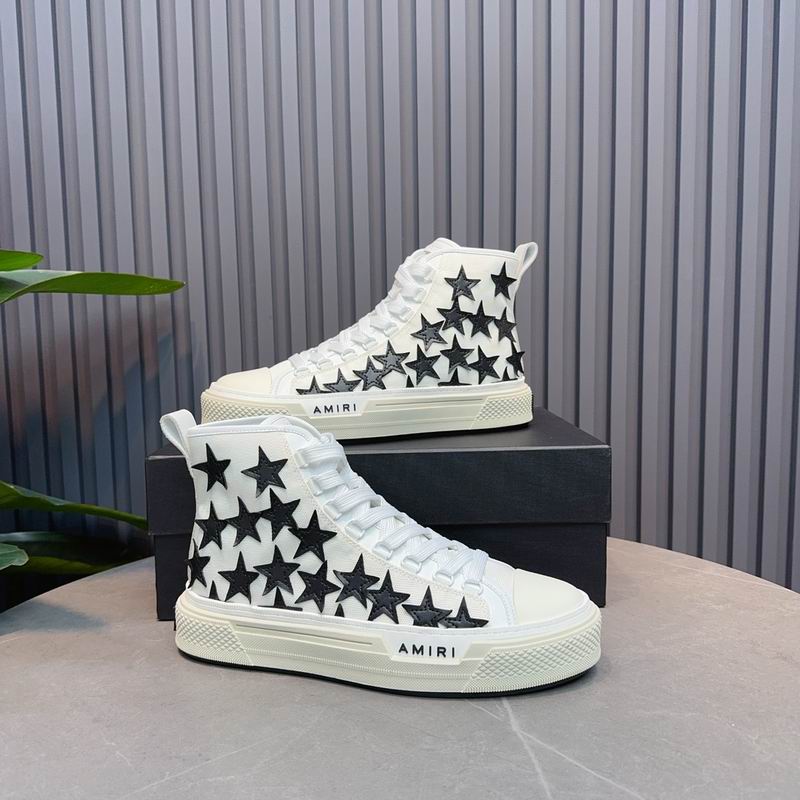 AMIRI Star White High-Top Sneakers