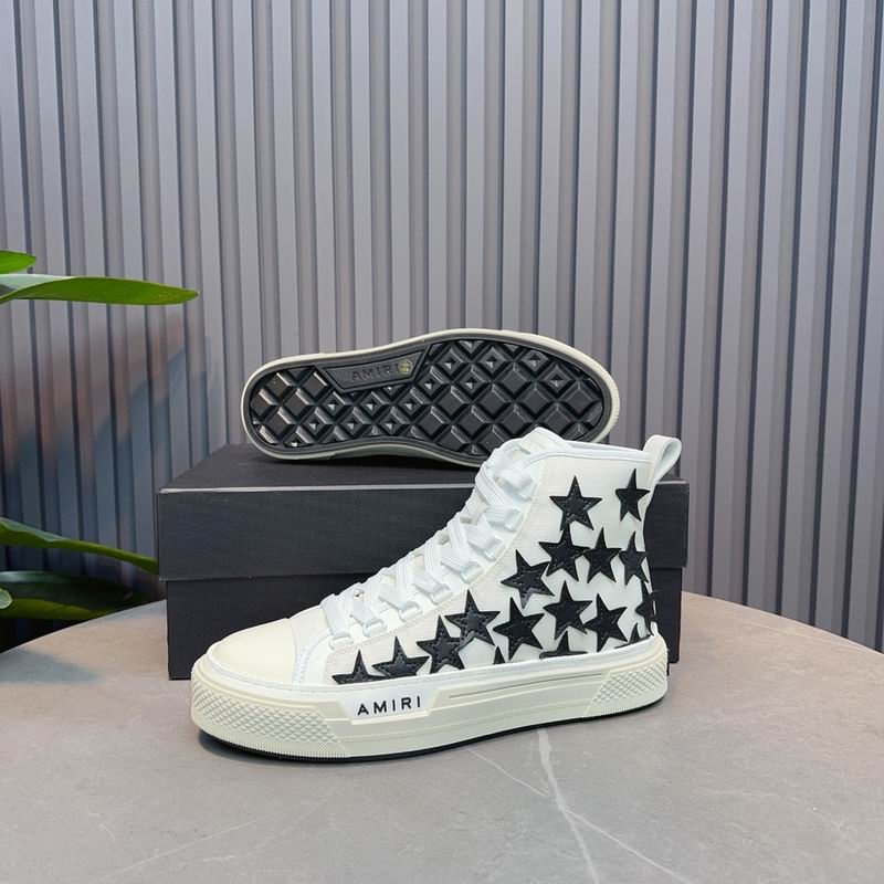AMIRI Star White High-Top Sneakers