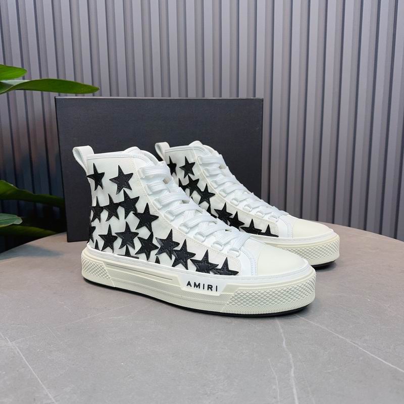 AMIRI Star White High-Top Sneakers