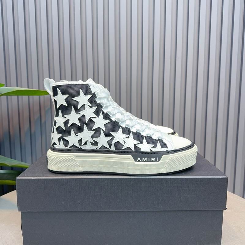 AMIRI Star Black High-Top Sneakers