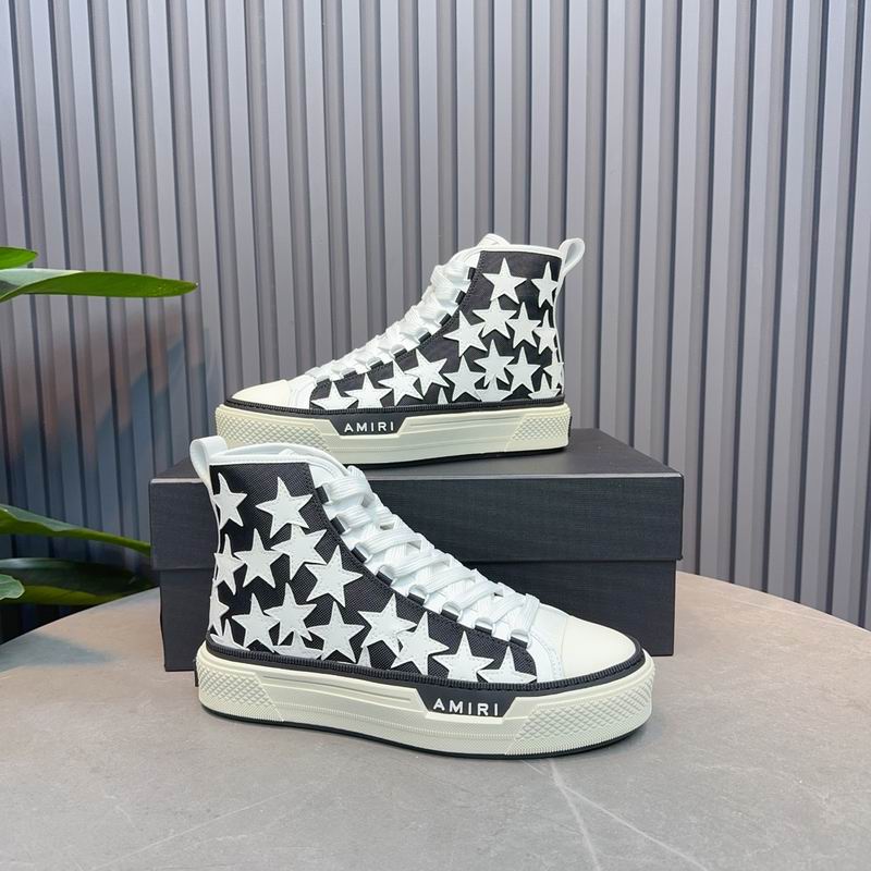 AMIRI Star Black High-Top Sneakers