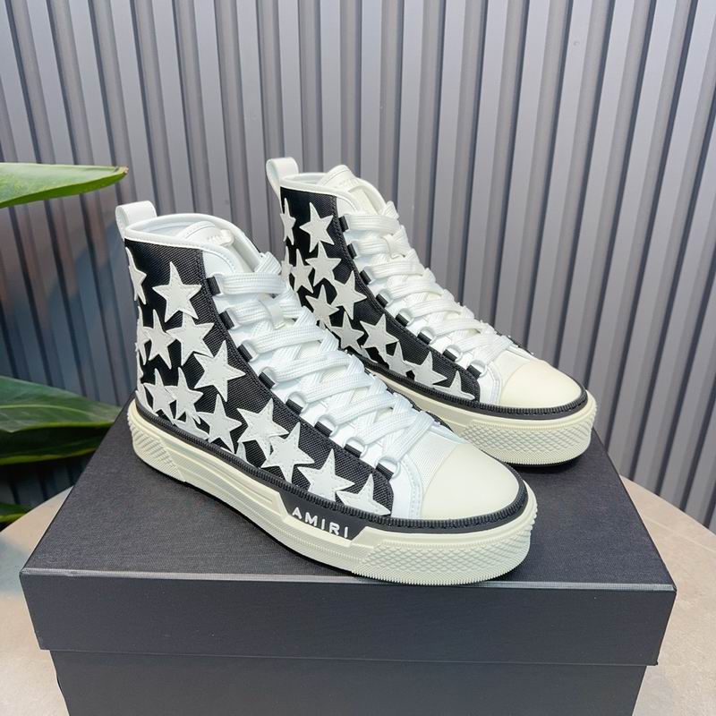 AMIRI Star Black High-Top Sneakers