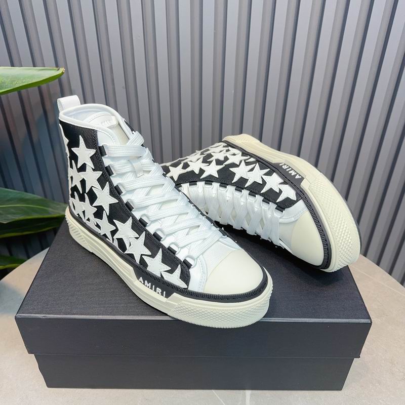 AMIRI Star Black High-Top Sneakers