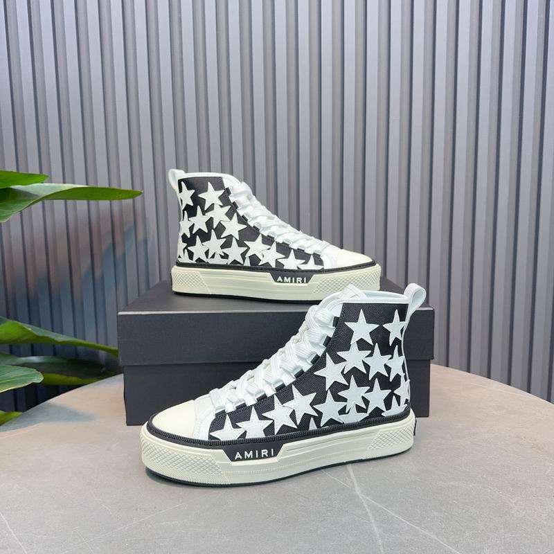 AMIRI Star Black High-Top Sneakers