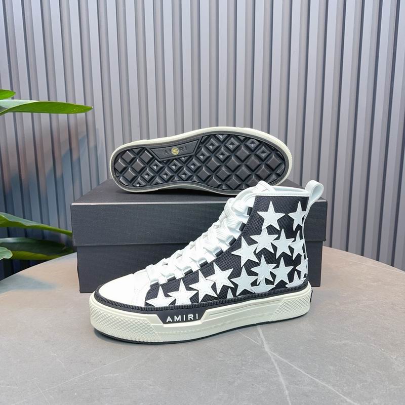 AMIRI Star Black High-Top Sneakers