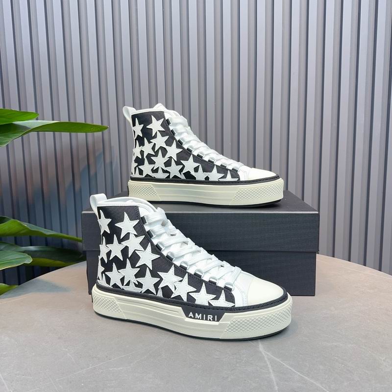 AMIRI Star Black High-Top Sneakers