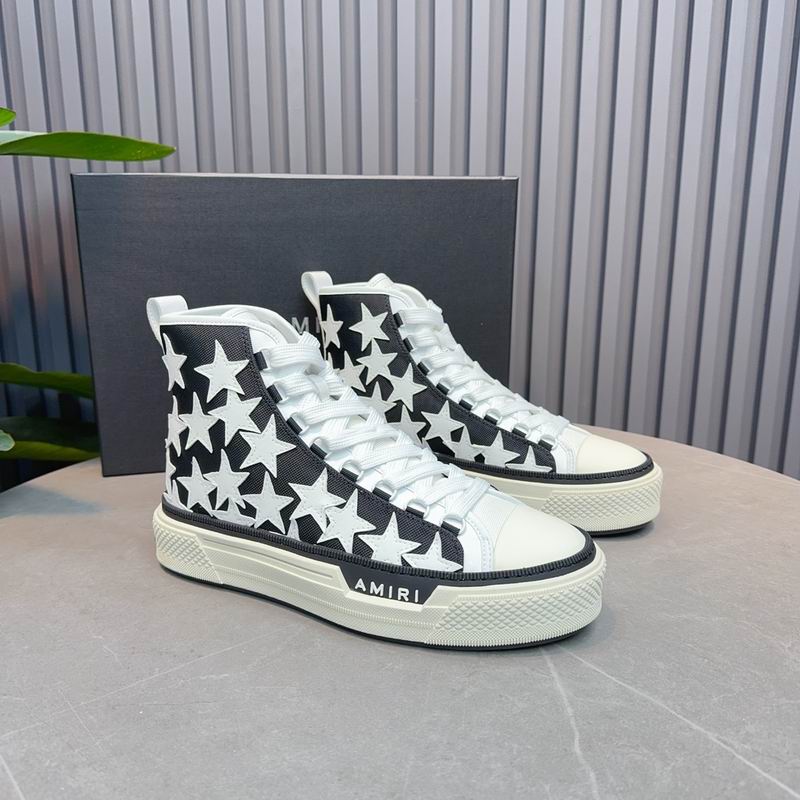 AMIRI Star Black High-Top Sneakers