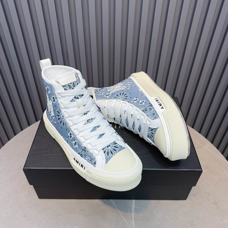 AMIRI Blue Bandana High-Top Sneakers