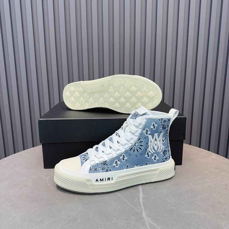 AMIRI Blue Bandana High-Top Sneakers