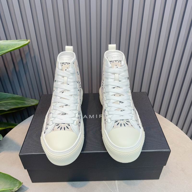 AMIRI White Bandana High-Top Sneakers