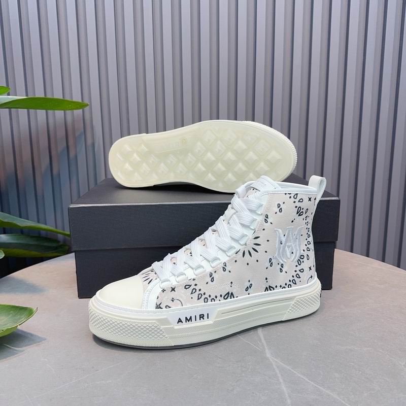 AMIRI White Bandana High-Top Sneakers