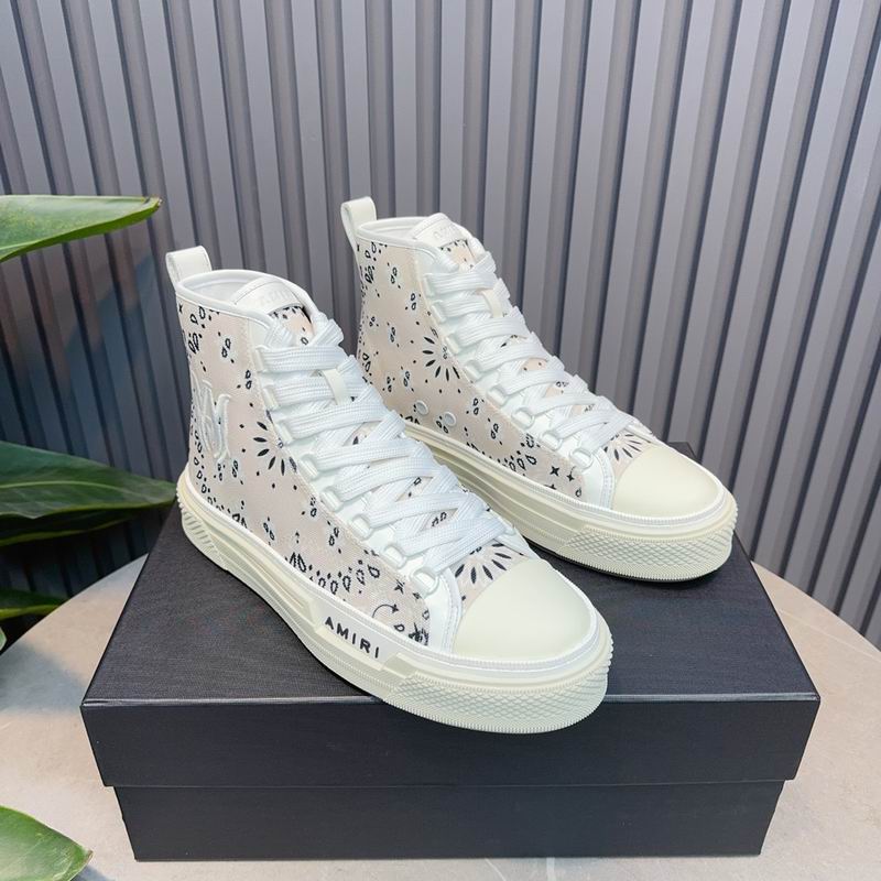 AMIRI White Bandana High-Top Sneakers