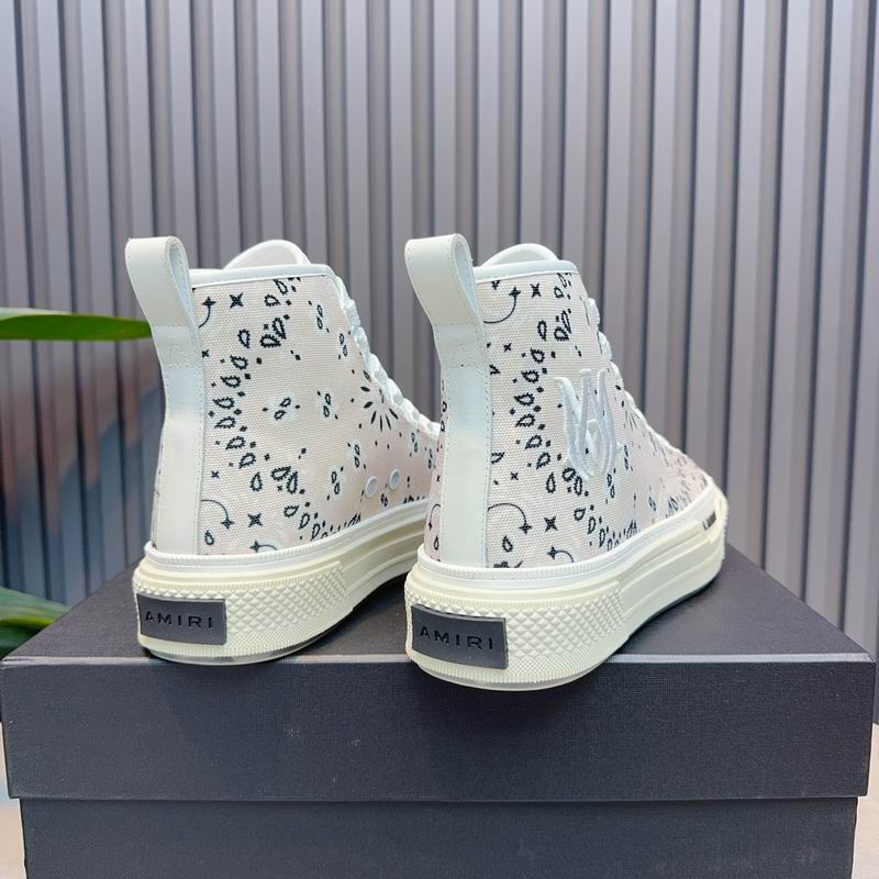 AMIRI White Bandana High-Top Sneakers