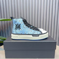 AMIRI Sky Blue Bandana High-Top Sneakers
