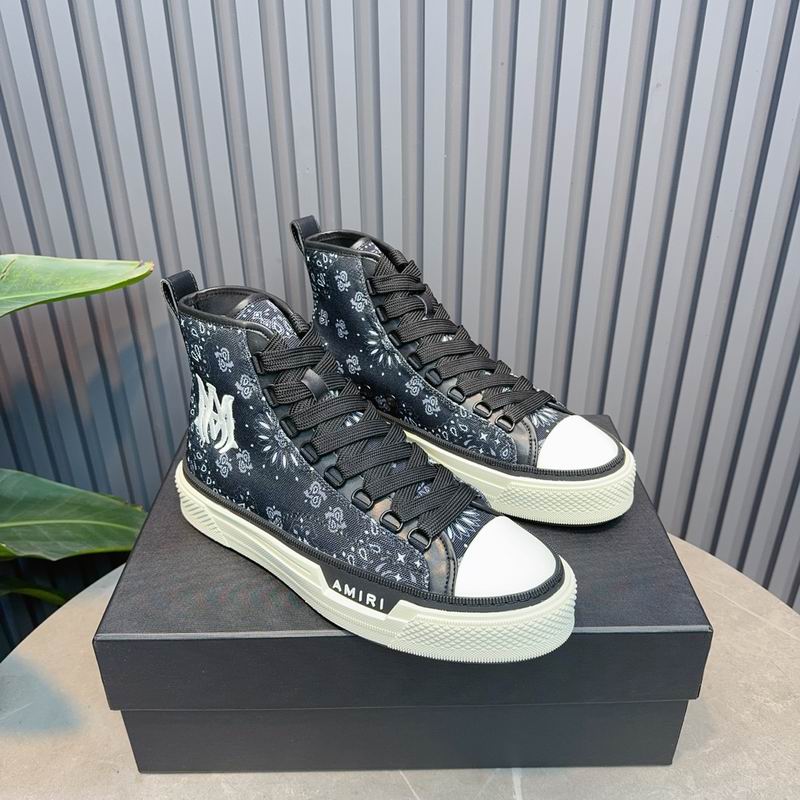 AMIRI Black Bandana High-Top Sneakers